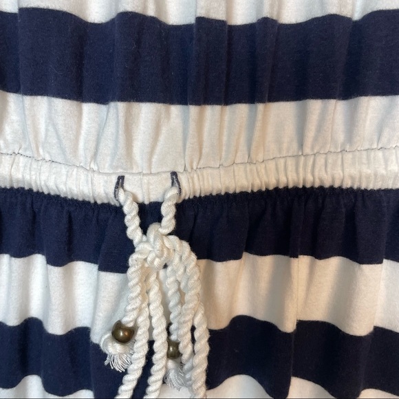 Old Navy Blue And White Striped Strapless Maxi Dress Size S - Picture 5 of 9
